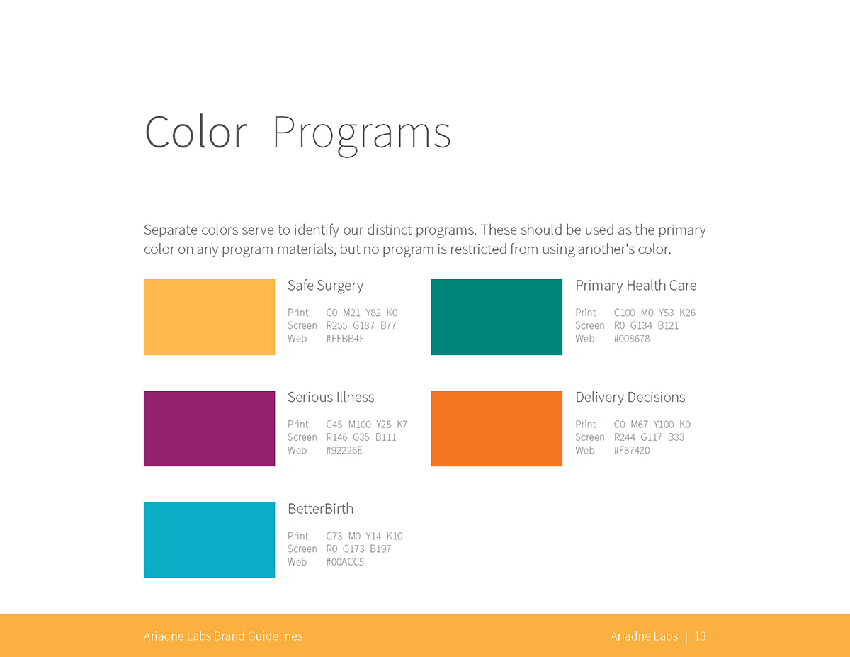 Color: Programs